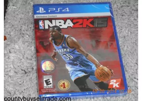 NBA 2K15 for PS4 Brand New, Factory Sealed