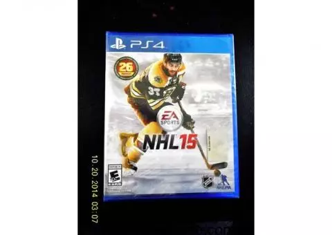 NHL 2015 (For Playstation 4) BRAND NEW, FACTORY SEALED